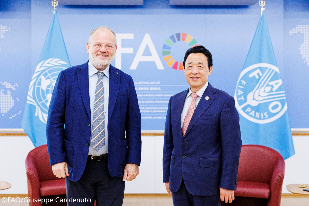 The promotion of the Mediterranean diet at the heart of the exchanges between the DG of the FAO and the SG of the CIHEAM Mr Teodoro Miano